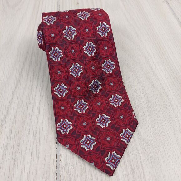 Robert Talbott Nowell's Necktie Mens 100% Silk Tie‎ Multicolor Geometric Floral - Picture 1 of 5